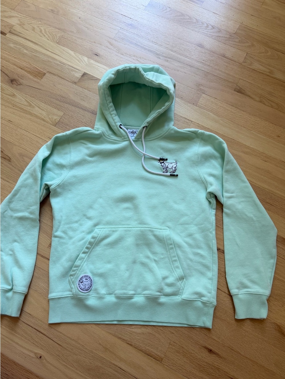 GOAT USA 🐐 Mint Green Sweatshirt Hoodie - Men's XS